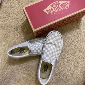 Grey Checkered Vans